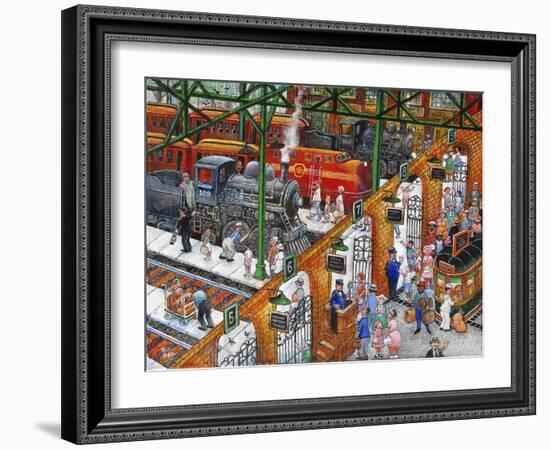 Train Station-Bill Bell-Framed Giclee Print