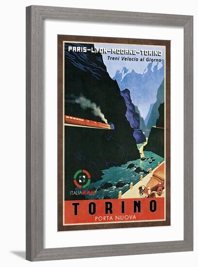 Train Torino-Collection Caprice-Framed Art Print