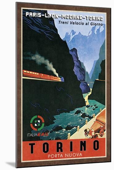 Train Torino-Collection Caprice-Mounted Art Print