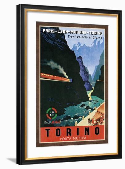 Train Torino-Collection Caprice-Framed Art Print