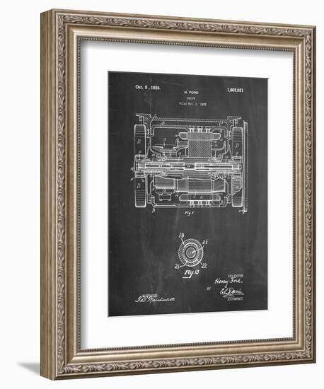 Train Transmission Patent-Cole Borders-Framed Art Print