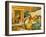 Train travel in 1880s from Paris to Calais by night-Thomas Crane-Framed Giclee Print