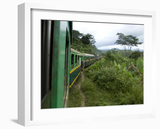 Train Travelling Betwen Manakara and Fianarantsoa, Madagascar-Inaki Relanzon-Framed Photographic Print