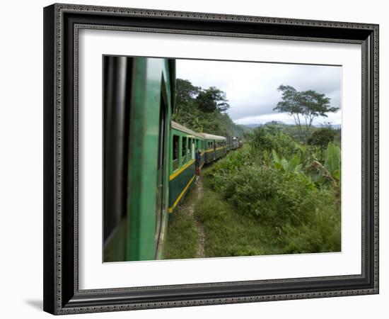 Train Travelling Betwen Manakara and Fianarantsoa, Madagascar-Inaki Relanzon-Framed Photographic Print