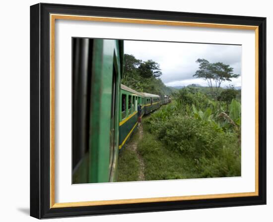 Train Travelling Betwen Manakara and Fianarantsoa, Madagascar-Inaki Relanzon-Framed Photographic Print