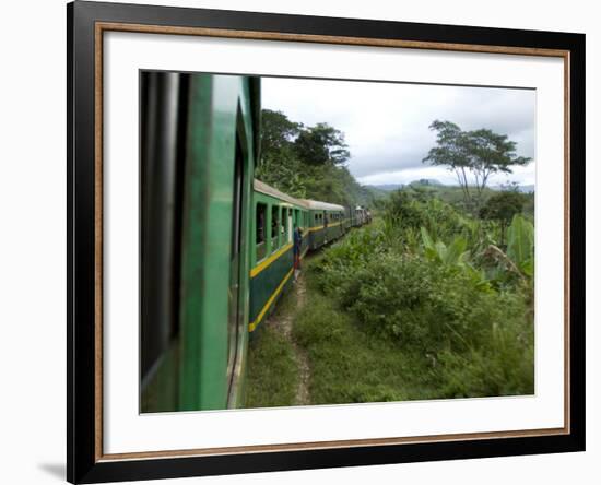 Train Travelling Betwen Manakara and Fianarantsoa, Madagascar-Inaki Relanzon-Framed Photographic Print