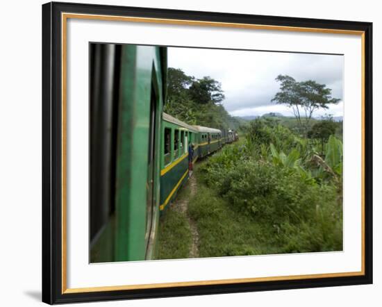 Train Travelling Betwen Manakara and Fianarantsoa, Madagascar-Inaki Relanzon-Framed Photographic Print