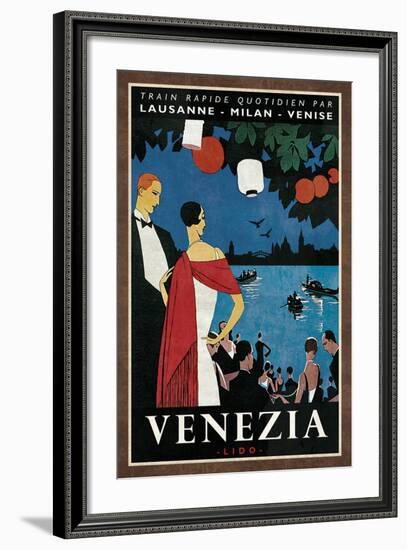 Train Venezia-Collection Caprice-Framed Art Print