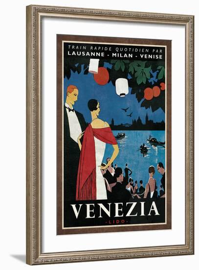 Train Venezia-Collection Caprice-Framed Art Print