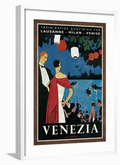 Train Venezia-Collection Caprice-Framed Art Print