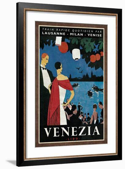 Train Venezia-Collection Caprice-Framed Art Print