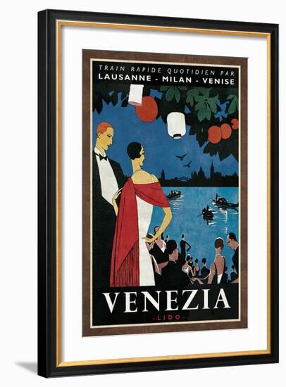 Train Venezia-Collection Caprice-Framed Art Print