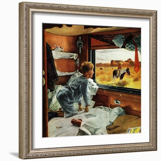 "Train Window on the West", July 24, 1954-George Hughes-Framed Giclee Print