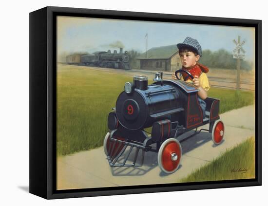 Train-David Lindsley-Framed Premier Image Canvas