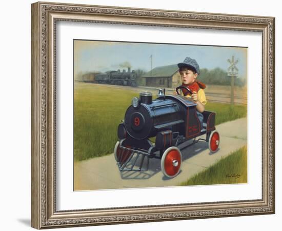 Train-David Lindsley-Framed Giclee Print