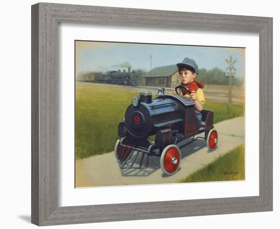 Train-David Lindsley-Framed Giclee Print