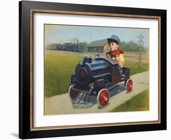 Train-David Lindsley-Framed Giclee Print