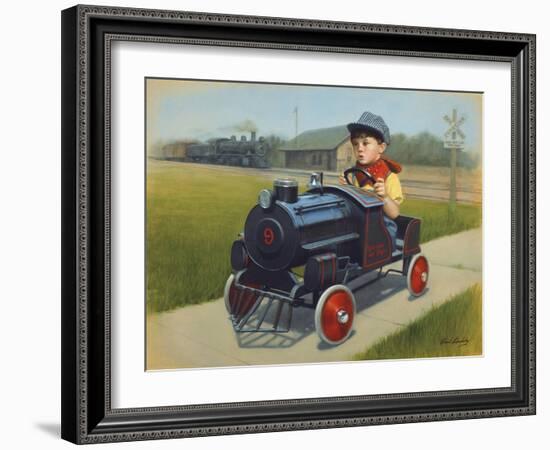 Train-David Lindsley-Framed Giclee Print