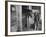 Trainer Jim Fitzsimons at Aqueduct Track Stables after William Woodward's Death in Stable-Grey Villet-Framed Photographic Print