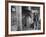 Trainer Jim Fitzsimons at Aqueduct Track Stables after William Woodward's Death in Stable-Grey Villet-Framed Photographic Print