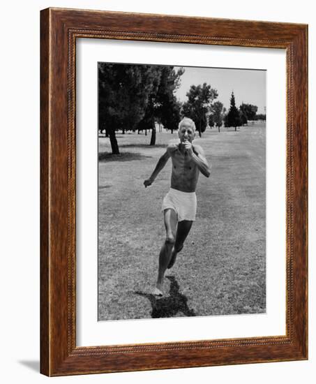 Trainer Percy Cerutty Running-null-Framed Photographic Print