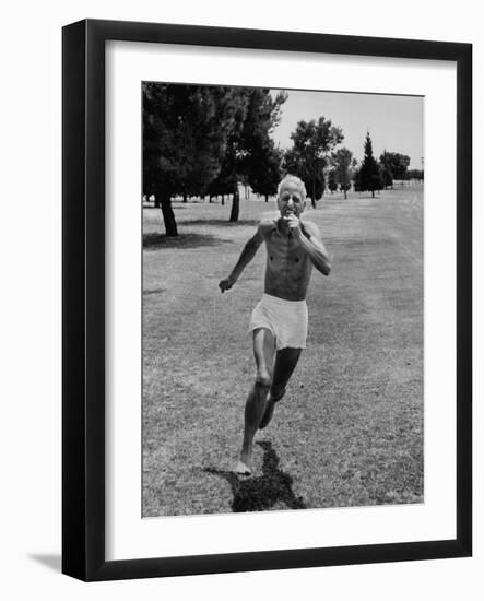 Trainer Percy Cerutty Running-null-Framed Photographic Print