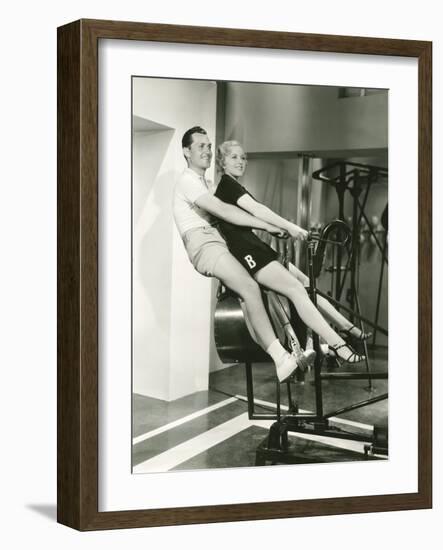 Training at the Gym-null-Framed Photo