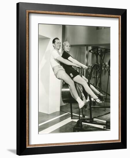 Training at the Gym-null-Framed Photo