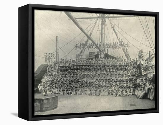 Training Ship Exmouth, Full Crew-Peter Higginbotham-Framed Premier Image Canvas