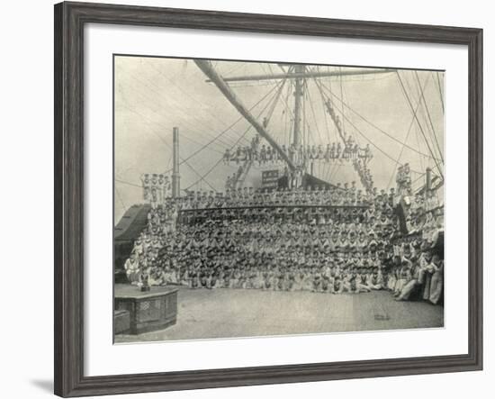 Training Ship Exmouth, Full Crew-Peter Higginbotham-Framed Photographic Print