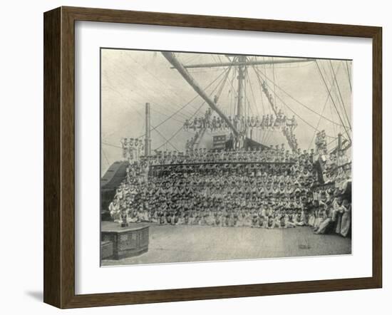 Training Ship Exmouth, Full Crew-Peter Higginbotham-Framed Photographic Print