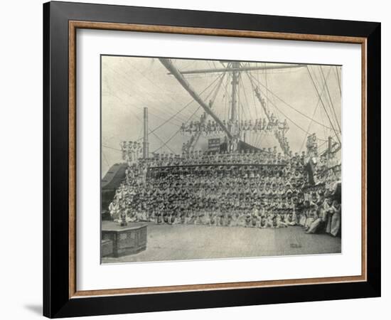 Training Ship Exmouth, Full Crew-Peter Higginbotham-Framed Photographic Print