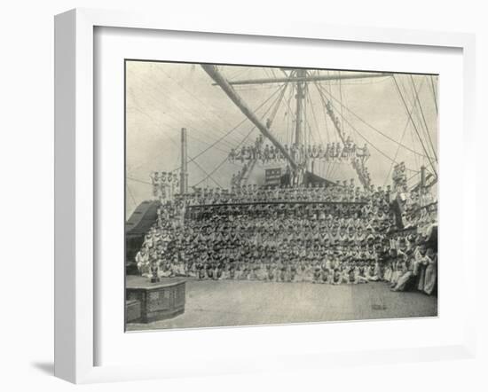 Training Ship Exmouth, Full Crew-Peter Higginbotham-Framed Photographic Print