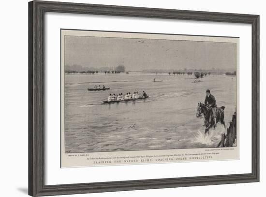 Training the Oxford Eight, Coaching under Difficulties-Joseph Nash-Framed Giclee Print