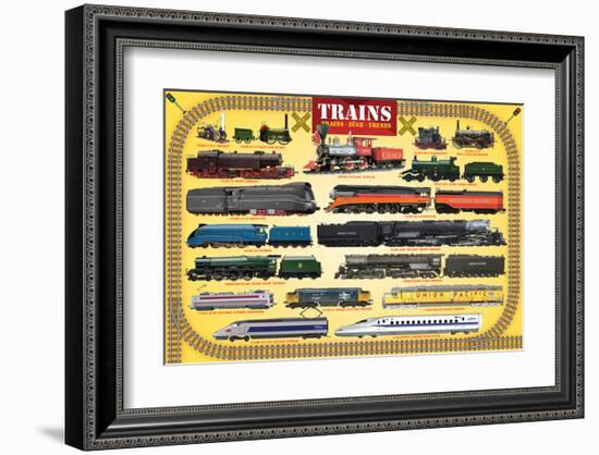 Trains for Kids-null-Framed Art Print