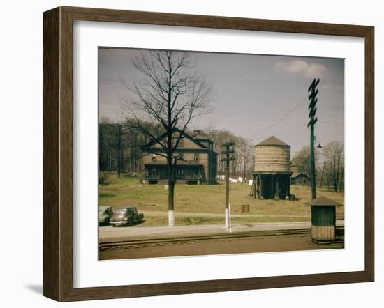 Trainscapes 1950: View from a Train Window-Walker Evans-Framed Photographic Print