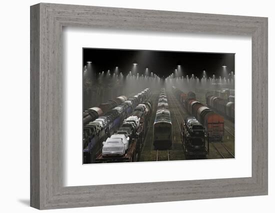 Trainsets-Leif Løndal-Framed Photographic Print