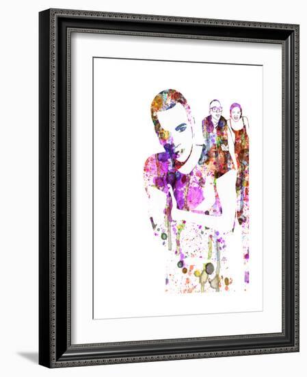 Trainspotting Watercolor 1-Anna Malkin-Framed Premium Giclee Print