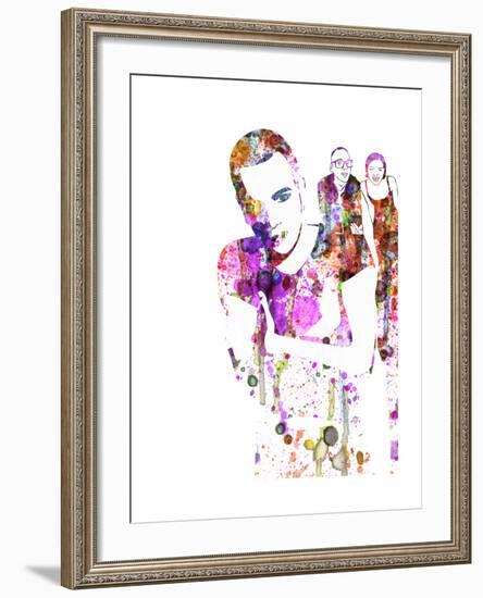 Trainspotting Watercolor 1-Anna Malkin-Framed Art Print