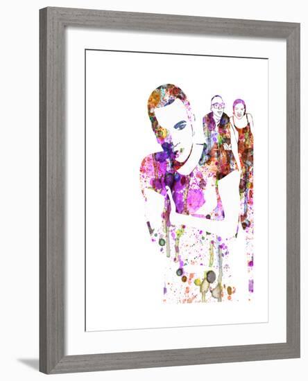 Trainspotting Watercolor 1-Anna Malkin-Framed Art Print