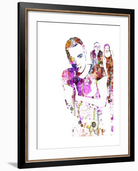 Trainspotting Watercolor 1-Anna Malkin-Framed Art Print