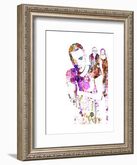 Trainspotting Watercolor 1-Anna Malkin-Framed Art Print