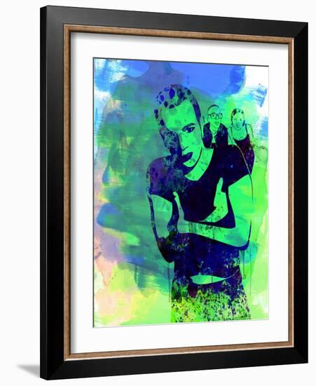 Trainspotting Watercolor 2-Anna Malkin-Framed Art Print