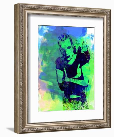 Trainspotting Watercolor 2-Anna Malkin-Framed Art Print