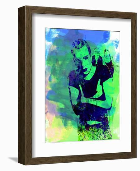 Trainspotting Watercolor 2-Anna Malkin-Framed Art Print