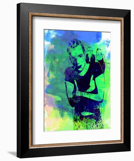 Trainspotting Watercolor 2-Anna Malkin-Framed Art Print