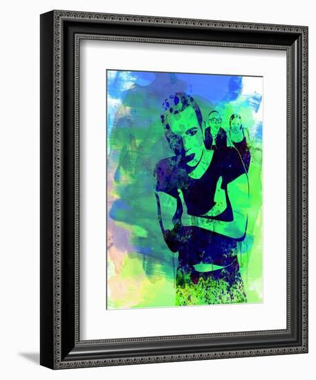 Trainspotting Watercolor 2-Anna Malkin-Framed Art Print