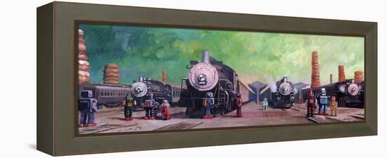 Trainyard-Eric Joyner-Framed Premier Image Canvas