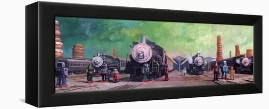 Trainyard-Eric Joyner-Framed Premier Image Canvas