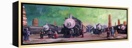 Trainyard-Eric Joyner-Framed Premier Image Canvas